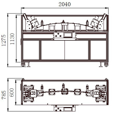 2400W υπερηχητική Punching Punching κιβωτίων μηχανών 0.6MPA αυτόματη μηχανή