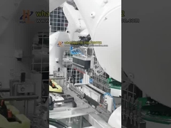 Δύο ρομπότ-κύτταρα εισαγωγής κλιπ για την συναρμολόγηση αυτοκινητοβιομηχανικών εξαρτημάτων