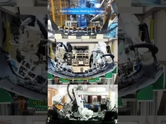 Υψηλής ακρίβειας ρομποτική υπερηχητική συγκόλληση για προφυλακτήρες αυτοκινήτων:3 Συγχρονισμένες μηχανές Huazhuo i