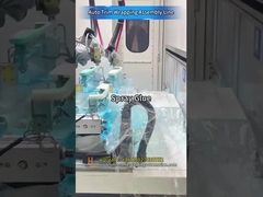 Γραμμή περιτύλιξης αυτοκινήτων με ρομποτική συγκόλληση, ενεργοποίηση φούρνου και στρώση με θερμό πιεστή